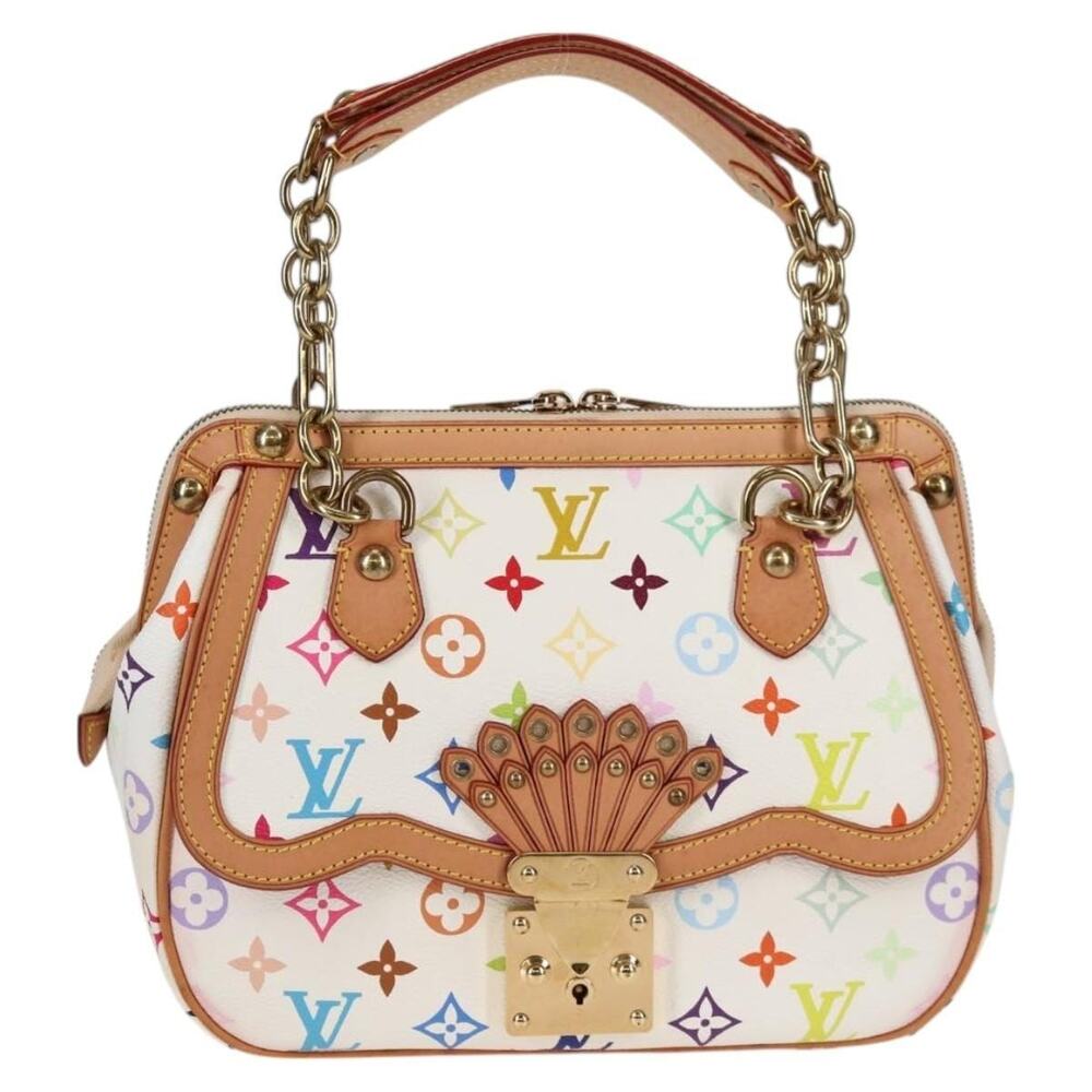 Louis Vuitton Monogram Multicolor Gracie MM Shoulder Bag White